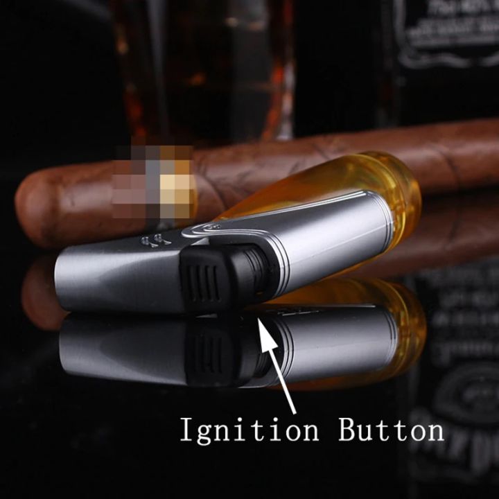 1%20pcs%20Butane%20Jet%20Torch%20Lighter%20Plastic%20Windproof%20Cigar%20Lighter%20Gas%20Fuel%20visible%20-%20Image%204