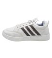 Classic Triple-Stripe White Sneakers-613. 