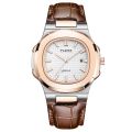 PLADEN brand classic men's high-end fashion business stainless steel waterproof quartz watch. 