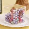 1/3PCS Transparent Acrylic Plastic Square Cube Box With Lids Durable Candy Box Multiple Uses Transparent Case Home Organizer Container. 