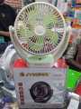 JY SUPER JT-2523 High-Speed Lithium Rechargeable Table Fan - Elegant Unisex Fashion Accessory.