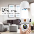V380 PRO REAL 3 LENS BULB CAMERA FULL NIGHT COLOR 6MP( 2MP+2MP+2MP) WIFI  Three Lens 3 Screens Ip Cctv Color Night Vision Ptz Two Way Audio Security Light Bulb Camera. 