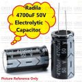 Radial 4700uF Electrolytic Capacitor 50V-2Pcs. 
