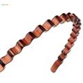 【The Edge of Beauty】2X Zig Toothed Wave Women Men Girls Hair Accessory Coffee. 