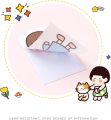 Kawaii Gift DIY Scrapbooking Photo Album Cute Stationery Stickers Bear Rabbit Girl Pattern Memo Sticky Notes Label Decoration Small Bean Book Stickers Diary Stickers (01). 