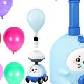Inertia Balloon Car, with Manual Balloon Power Pump Science Toys with 6 Balloons Astronaut Figure for Kids Gift.