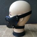 Punk leather mask Hannibal nightclub performance rivet mask personality motorcycle rock non-mainstream mask man.