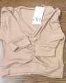 Cotton Half Body short Sleeve Crop Tops Blouse for Women. 
