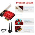 FENVI WiFi AXE 3000 Pro Adapter WiFi 6E AX210 5374Mbps Tri Band 2.4G/5G/6Ghz Bluetooth 5.3 802.11AX. 