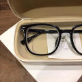 Xiaohongshu black frame myopia glasses women's glasses ins high-value students anti-blue light optical flat frames men's trendy.