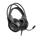 Hoco W106 Tiger Gaming Over The Ear Headphones for Desktop, Mobile, Laptop | 50mm Drivers | 2-in-1 Adapter Wired Gaming Headphone.