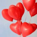 Love Shape Balloon Red 10 Piece. 