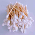 100pcs Wood Stick Double-Ended Cotton Swab buds. 