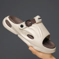 2024 New Men Slippers Summer EVA Soft-soled Platform Slides Sandals Indoor Outdoor Men Shoes Walking Beach Shoes Flip Flops. 