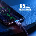 【FUPANG】Ugreen USB type C cable 1m nylon braided USB A to USB C fast charger compatible with iPad Mini 6 Samsung Galaxy S21 S20 Z flip 3 Z fold note 20 LG V60 GoPro Hero ps5 remote controller switch panel.