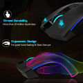 T9 DPI Adjustable KEYWIN X6 LED Gaming Mouse | New Gaming Mouse Mause T9 DPI Adjustable Computer Optical LED Game Mice Wired USB Games Cable Silent Mouse for Professional Gamer.