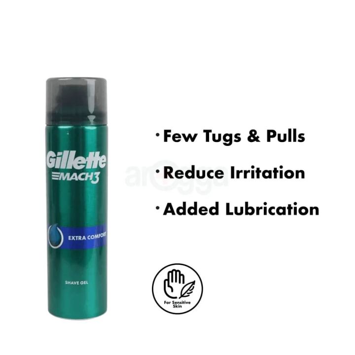200%C2%A0ml%20Gillette%20EMACH3%20extra%20comfort%C2%A0Shaving%20Gel%20International%20Colombia%20product%20used%20for%20male%20-%20Image%203