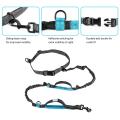 Cute #Lake Blue Direct pet supplies multi-function running reflective pull dog leash double elastic dog leash traction. 