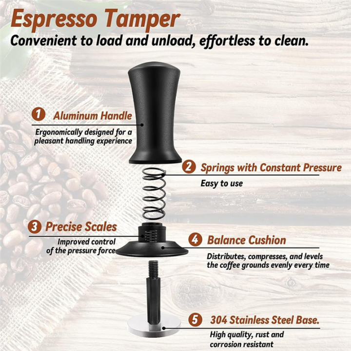 Coffee%20Espresso%20Tamper%2051mm%20with%20WDT%20Tool%20Calibrated%20Spring%20Loaded,%20with%20Silicone%20Mat,%20for%20Espresso%20Coffee%20Machine%20Durable%20Easy%20Install%20Easy%20to%20Use%20-%20Image%205