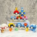 Anime Pokemon Pikachu Ball Monster Anime Action Figures Model Game Diamond Micro Blocks Bricks Block Building Toys For Kids Gift.