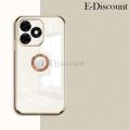New Phone Case For Tecno Spark Go 2024 Cover Soft 6D Electroplating Antioxidant Ring Bracket Attraction for Tecno Spark Go 2024 Case. 
