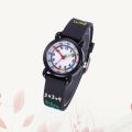 Kids 3D Watch Cartoon Waterproof Wrist Watch Creative Quartz Watch Kids Accessories Black. 