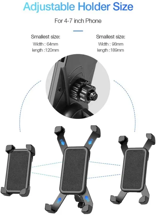 Bike%20Phone%20Mount%20Anti%20Shake%20and%20Stable%20Cradle%20Clamp%20with%20360%C2%B0%20Rotation%20Bicycle%20Phone%20Mount/Bike%20Accessories/Bike%20Phone%20Holder%20-Black%20-%20Image%204