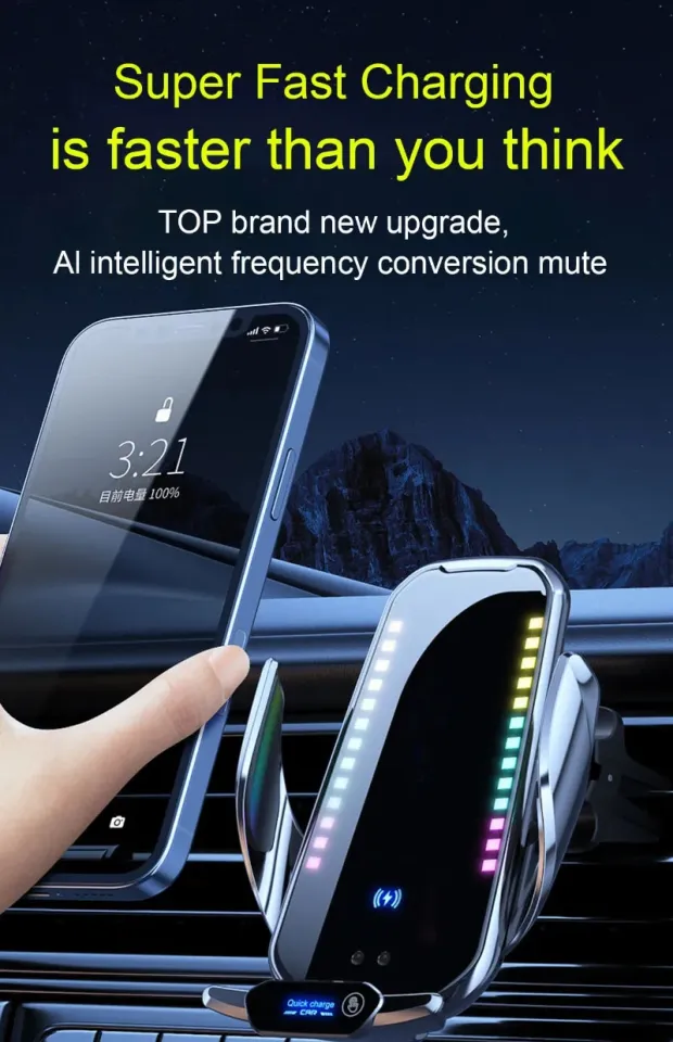 50W Car Wireless Charger For iPhone 15 Pro Max 15 ultra 15 Plus 14