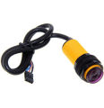 Yellow - E18-D80NK Infrared Obstacle Avoidance Sensor with Dupont.