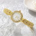 luxury rhinestone quartz women ladies bracelet watch.