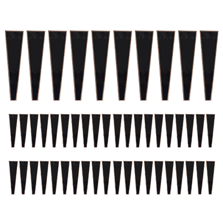 50 PCS Single Rose Sleeves Flower Wrapping Bag Floral Wrappers Plastic for Valentine'S Day,Black