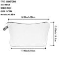 26 Initials Flower Cosmetic Bag A-Z Letter Makeup Bags Women Travel Bridesmaid Ladies Portable Cosmetic Case Girls Beauty Bags. 