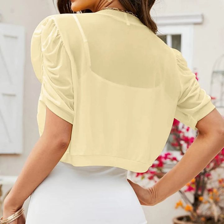 Women%20Summer%20Chiffon%20Bolero%20Cardigan%20Crop%20Tops%20Elegant%20Wraps%20Shawls%20Cover%20Ups%20Bridal%20Chiffon%20Wedding%20Cape%20Wrap%20Blouse%20Blusa%20-%20Image%204