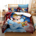Disney Beauty and The Beast Snow White Princess Bedding Set Quilt Duvet Cover for Kids Bedroom Decor Single Twin King Set.
