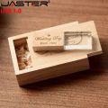 JASTER Wedding Photography Custom LOGO Wooden Crystal Wooden USB 3.0 Flash Drives 64GB 32GB 16GB 4GB Version Memory stick U disk.