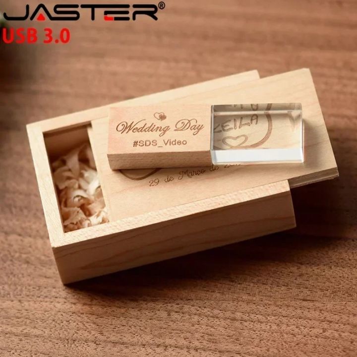 JASTER%20Wedding%20Photography%20Custom%20LOGO%20Wooden%20Crystal%20Wooden%20USB%203.0%20Flash%20Drives%2064GB%2032GB%2016GB%204GB%20Version%20Memory%20stick%20U%20disk%20-%20Image%204