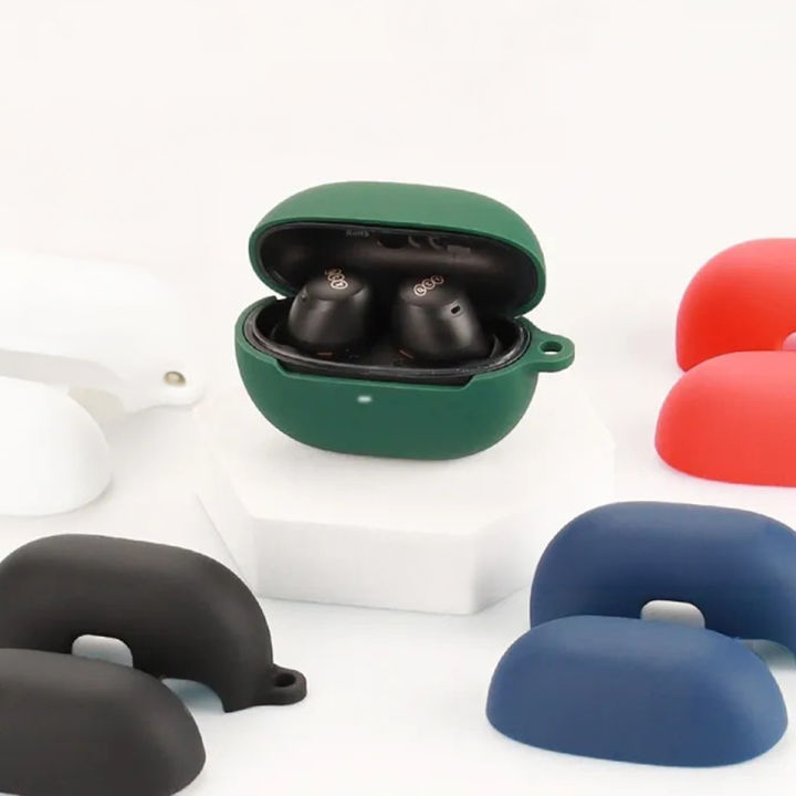 QCY HT07 ANC Premium Shockproof Silicone Protective Carrying Case for Earbuds with Durable Design