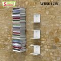 Metal Invisible Wall Bookshelf White (1 Piece). 