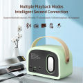 Mini Retro Bluetooth Speaker Cute Speaker with FM Radio Portable Wireless Speaker with TWS Music Player Hifi Stereo TF USB. 