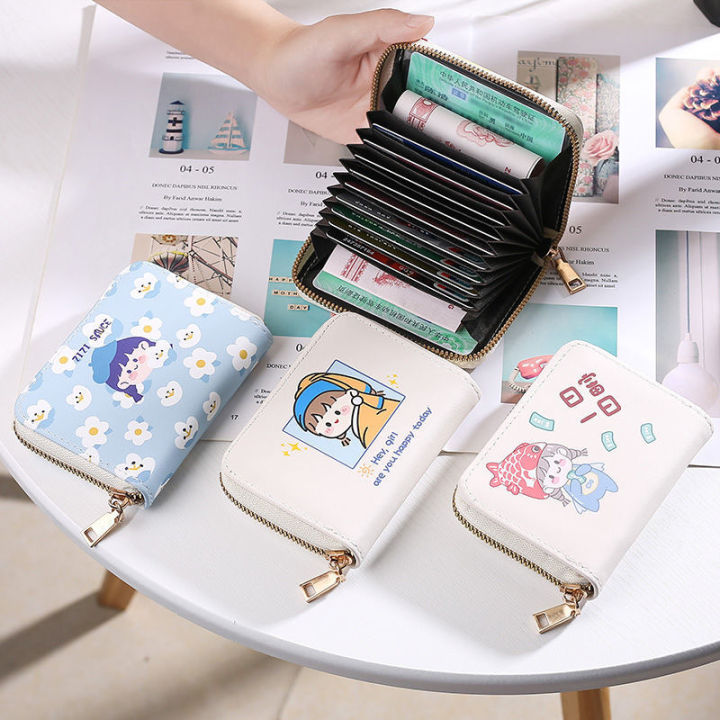 Women's%20Cartoon%20Cute%20Japanese%20Girl%20Heart%20Small%20Coin%20Purse%20Short%20ID%20Card%20Package%20All-In-One%20Bag%20-%20Image%202