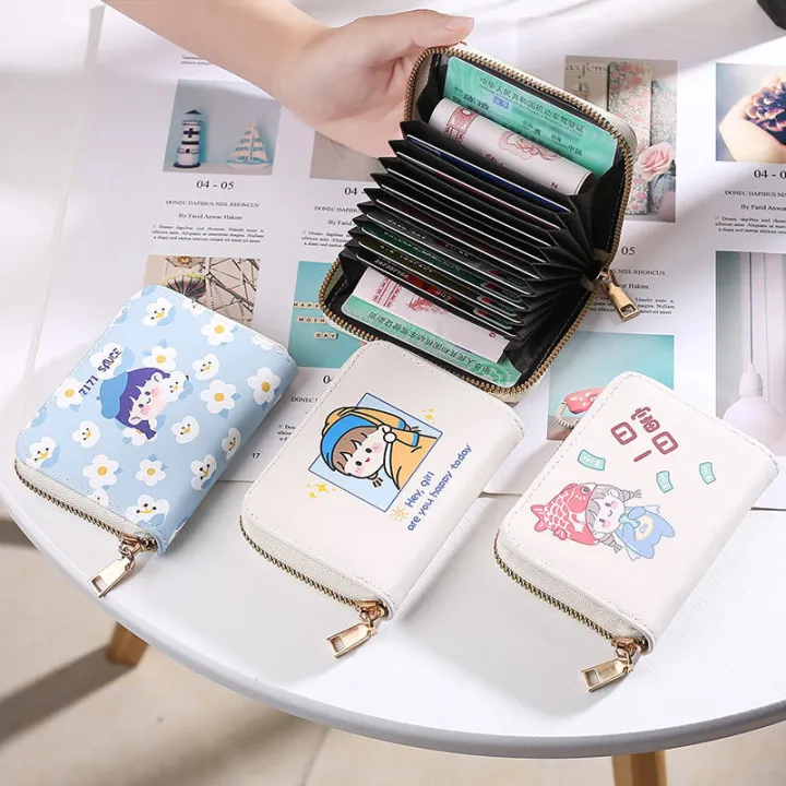 Women's%20Cartoon%20Cute%20Japanese%20Girl%20Heart%20Small%20Coin%20Purse%20Short%20ID%20Card%20Package%20All-In-One%20Bag%20-%20Image%202