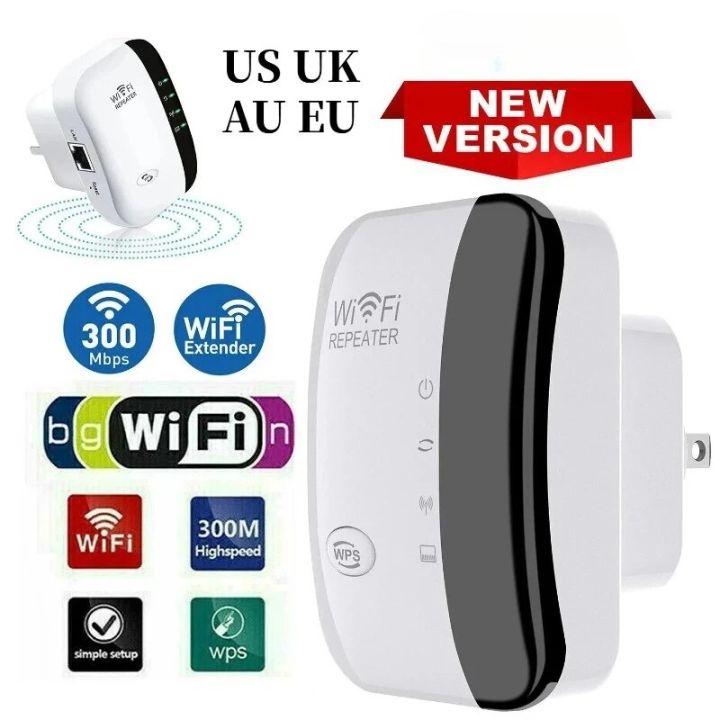Wifi Wireless Signal Amplifier Extended Network Enhancer EU US Home Router 300m Through The Wall Bedroom Receive Moving