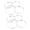 8 x Universal Aluminum Hub Centric Ring Wheel Spacer Set 74.1mm O/D 72.6mm I/D. 