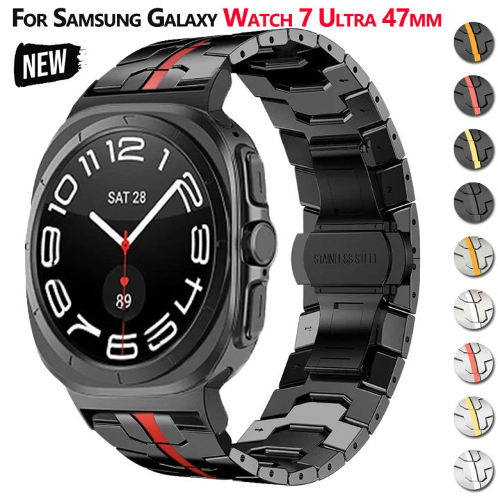 New Luxury Stainless Steel Band For Samsung Galaxy Watch 7 Ultra 47mm No Gaps Strap for galaxy 7 ULTRA 47MM Business Bracelet