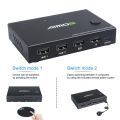 AIMOS KVM Switch Junction Box 4 In 4 Out USB 2.0 Switch Selector 2 In 1 KVM Type-C Shared Device Computer Mouse And Keyboard Set-1 Set 4 ons.