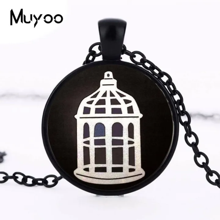 【VisioN Shop】Bioshock Infinite Bird Cage Logo Pendant Charms Choker Statement Jewelry Gift For Best Firend HZ1
