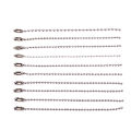 10Pcs 3.5" Long 0.09" Bead Dia Connector Clasp Ball Chain Keychain DIY ANLAN. 