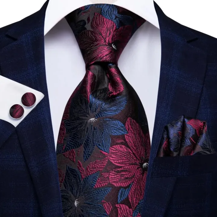 Hi-Tie%20Red%20Fashion%20Paisley%20100%25%20Silk%20Men's%20Tie%20Set%208.5cm%20Wedding%20Ties%20For%20Men%20New%20Design%20Hanky%20Cufflinks%20Set%20Quality%20Necktie%20-%20Image%204