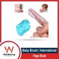 Baby Finger Toothbrush - Children's Silicon Finger Transparent Toothbrush.