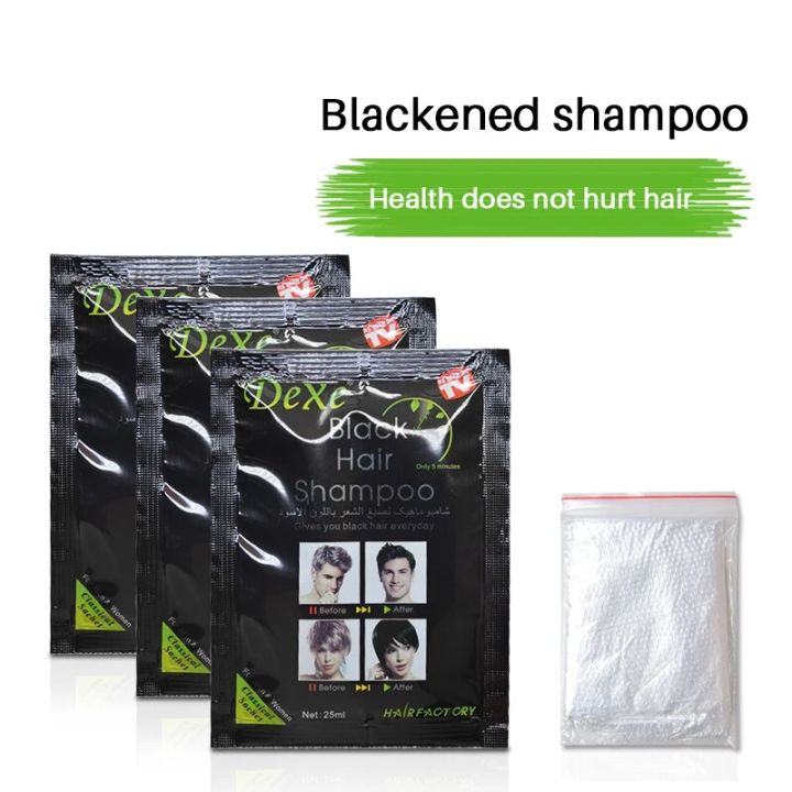 10pcs/lot%20Dexe%20Black%20Hair%20Color%20Shampoo%20Only%205%20Minutes%20Hair%20Dye%20for%20White%20Grey%20Removal%20Dye%20Hair%20Coloring%20Cream%20Building%20Fibers%20-%20Image%203